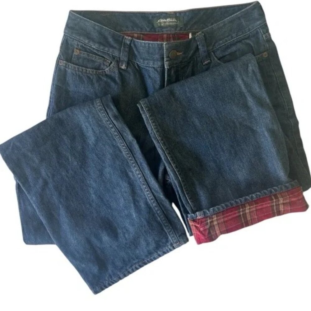 Eddie Bauer Flannel Lined Jeans | Size 6